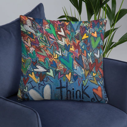 "Think Be Feel" Basic Pillow