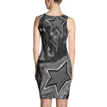 Load image into Gallery viewer, Sublimation Cut &amp; Sew Dress &quot;5 Star&quot; Black n White
