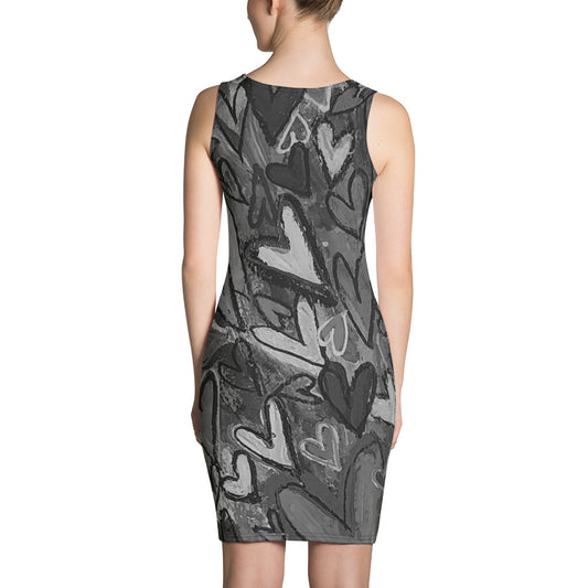 Sublimation Cut & Sew Dress"5 Star" Black n White