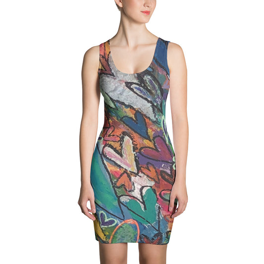 Sublimation Cut & Sew Dress "I adore you"