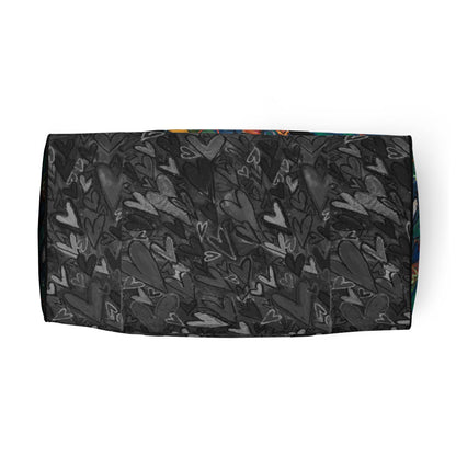 Duffle bag "Think, Feel, Knowm Be LOVE" Original Art by Stara Art, Artist Tara Sinclair