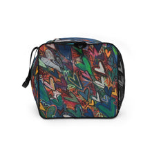Load image into Gallery viewer, Duffle bag &quot;Think, Feel, Knowm Be LOVE&quot; Original Art by Stara Art, Artist Tara Sinclair
