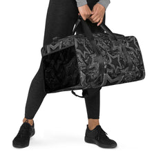 Load image into Gallery viewer, Duffle bag &quot;Five Star &quot; Black and White Artist Stara Art
