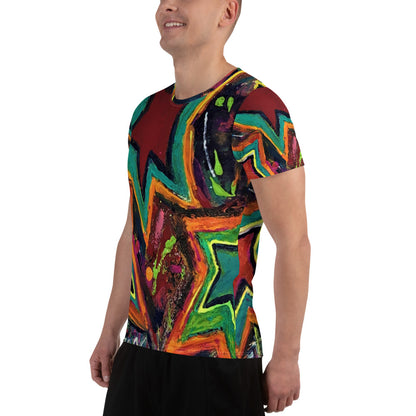 All-Over Print Men's Athletic T-shirt "5 Star"