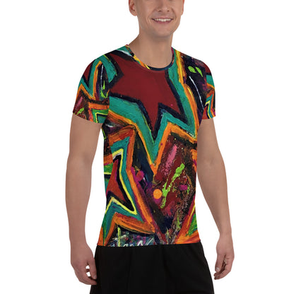 All-Over Print Men's Athletic T-shirt "5 Star"