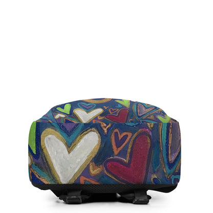 Minimalist Backpack "Ohm & Hearts