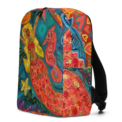 Minimalist Backpack "Golden Mermaid"