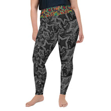 Load image into Gallery viewer, All-Over Print Plus Size Leggings &quot; 5 Star&quot;
