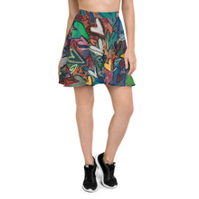 Load image into Gallery viewer, Skater Skirt &quot;Think, Feel, Know, Be, Love&quot; Artist Tara Sinclair / Stara Art
