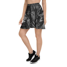 Load image into Gallery viewer, Skater Skirt &quot;Black and White Hearts &quot; Original Art by Stara Art / Artist Tara Sinclair

