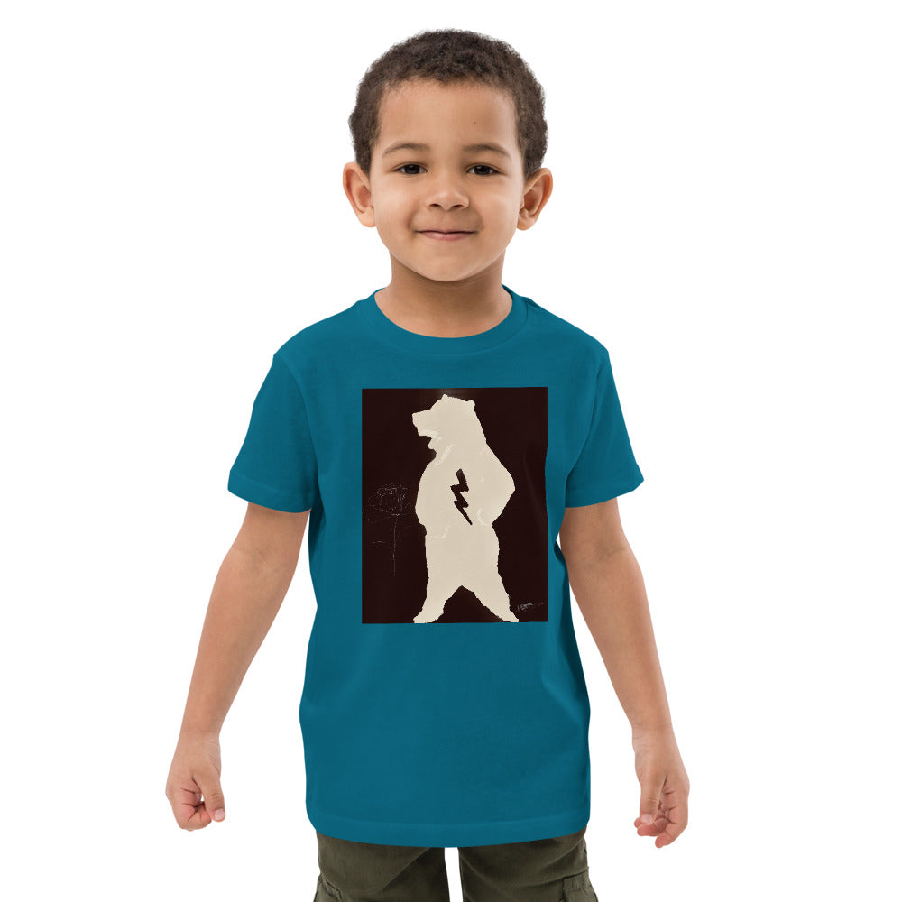 Organic cotton kids t-shirt "Papa Bear Rosie"