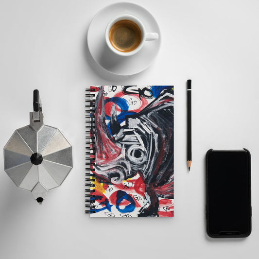 Spiral notebook Rhino Go W splash