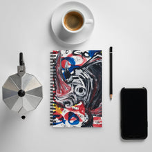 Load image into Gallery viewer, Spiral notebook Rhino Go W splash

