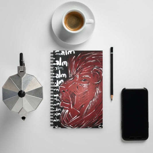 Spiral notebook "The Calm Lion"