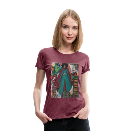 Women’s Premium T-Shirt - heather burgundy