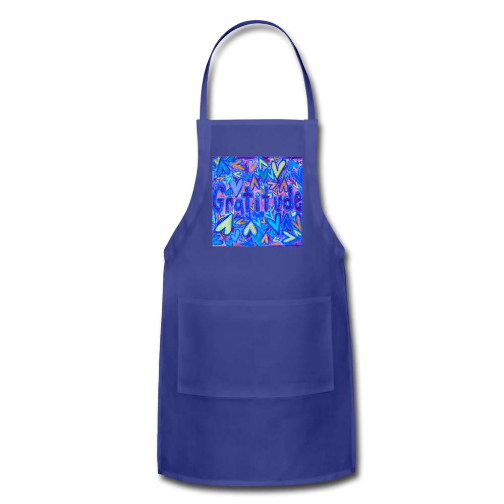 Adjustable Apron - royal blue