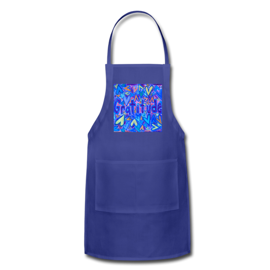 Adjustable Apron - royal blue