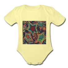 Load image into Gallery viewer, Organic Short Sleeve Baby Bodysuit - washed yellow
