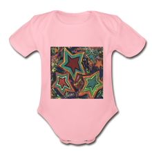 Load image into Gallery viewer, Organic Short Sleeve Baby Bodysuit - light pink
