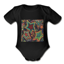 Load image into Gallery viewer, Organic Short Sleeve Baby Bodysuit - black
