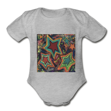 Load image into Gallery viewer, Organic Short Sleeve Baby Bodysuit - heather gray
