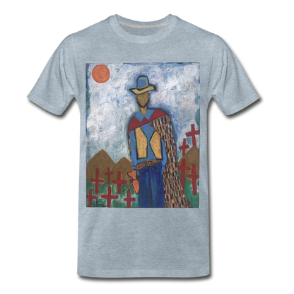 Men's Premium T-Shirt - heather ice blue
