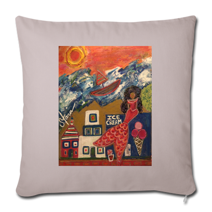 Throw Pillow Cover 18” x 18” - light taupe