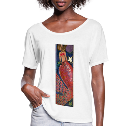 Women’s Flowy T-Shirt - white