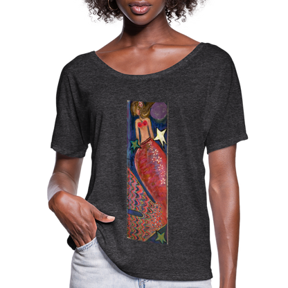 Women’s Flowy T-Shirt - charcoal gray