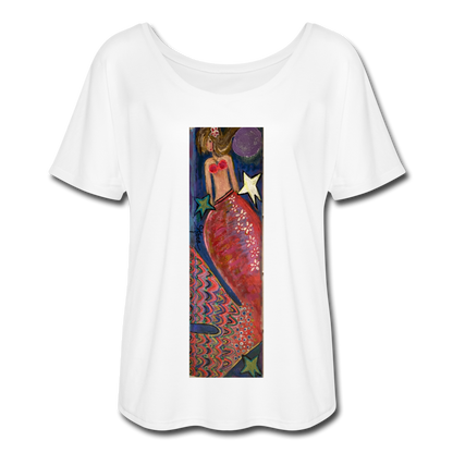 Women’s Flowy T-Shirt - white