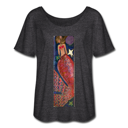 Women’s Flowy T-Shirt - charcoal gray