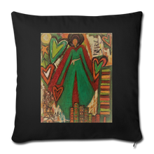 Load image into Gallery viewer, Throw Pillow Cover 18” x 18” - black
