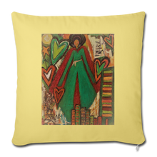 Load image into Gallery viewer, Throw Pillow Cover 18” x 18” - washed yellow
