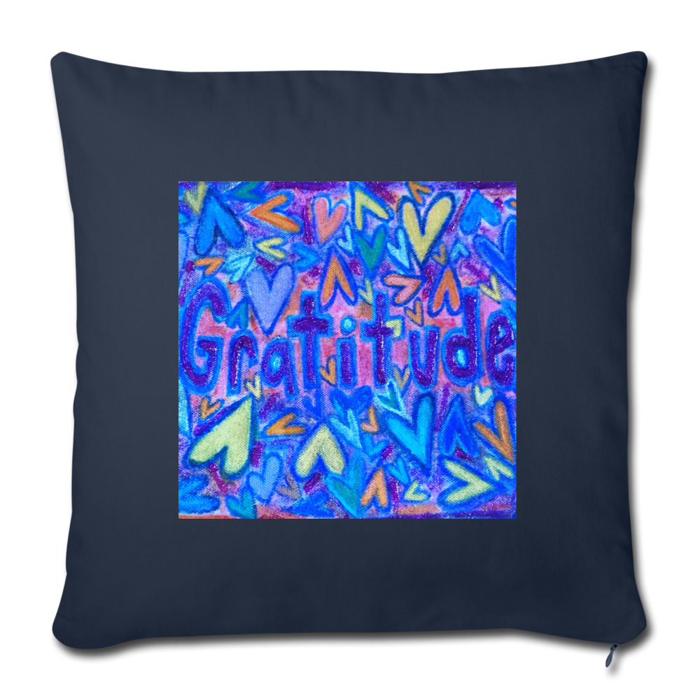 Throw Pillow Cover 18” x 18” - navy