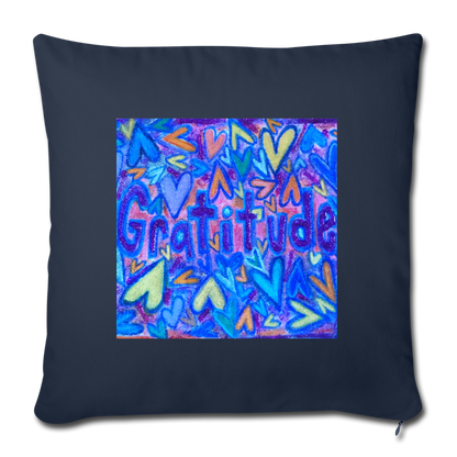 Throw Pillow Cover 18” x 18” - navy