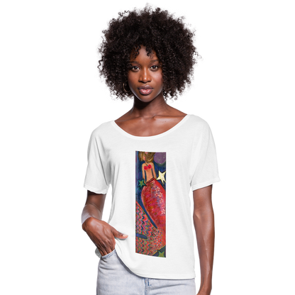 Women’s Flowy T-Shirt - white