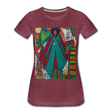 Load image into Gallery viewer, Women’s Premium T-Shirt - heather burgundy
