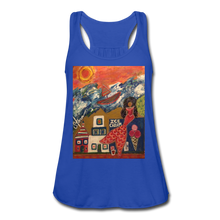 Load image into Gallery viewer, Women&#39;s Flowy Tank Top by Bella - royal blue
