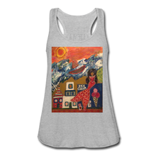 Load image into Gallery viewer, Women&#39;s Flowy Tank Top by Bella - heather gray
