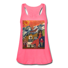 Load image into Gallery viewer, Women&#39;s Flowy Tank Top by Bella - neon pink
