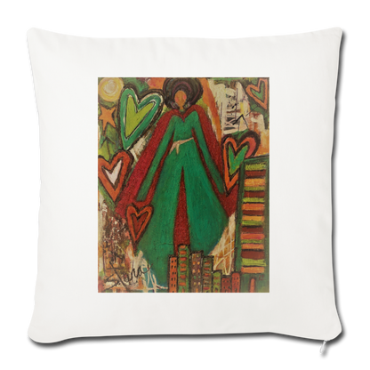 Throw Pillow Cover 18” x 18” - natural white