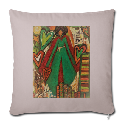 Throw Pillow Cover 18” x 18” - light taupe