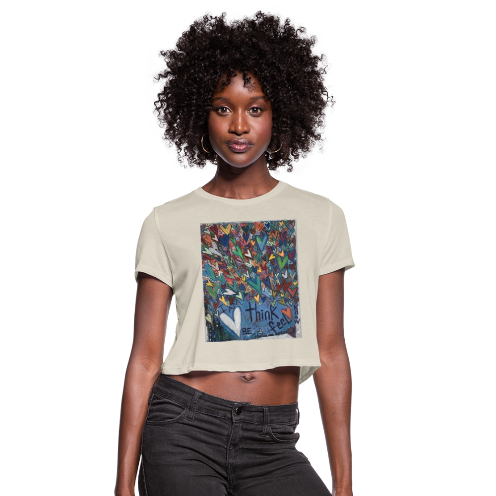 Women's Cropped T-Shirt - dust