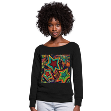 Load image into Gallery viewer, Women&#39;s Wideneck Sweatshirt - black
