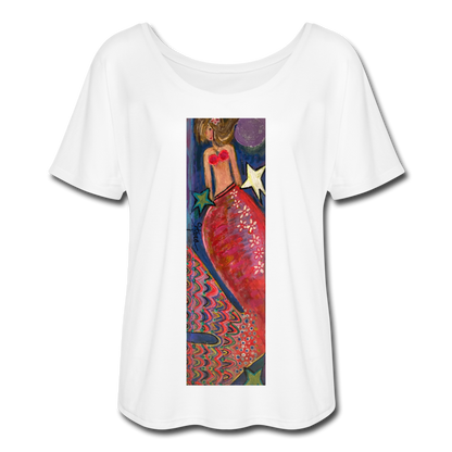 Women’s Flowy T-Shirt - white