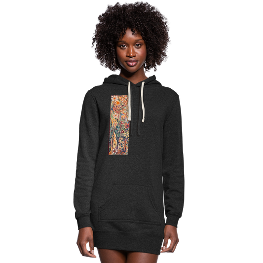 Women's Hoodie Dress - heather black