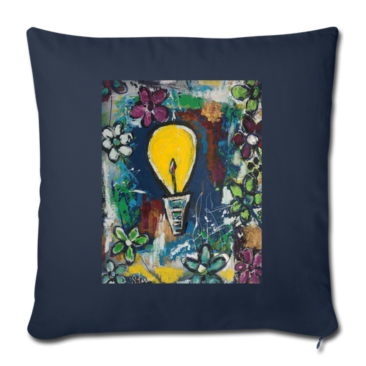 Throw Pillow Cover 18” x 18” - navy