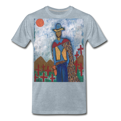 Men's Premium T-Shirt - heather ice blue