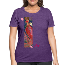 Load image into Gallery viewer, Women’s Curvy T-Shirt - heather purple
