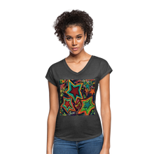 Load image into Gallery viewer, Women&#39;s Tri-Blend V-Neck T-Shirt - deep heather
